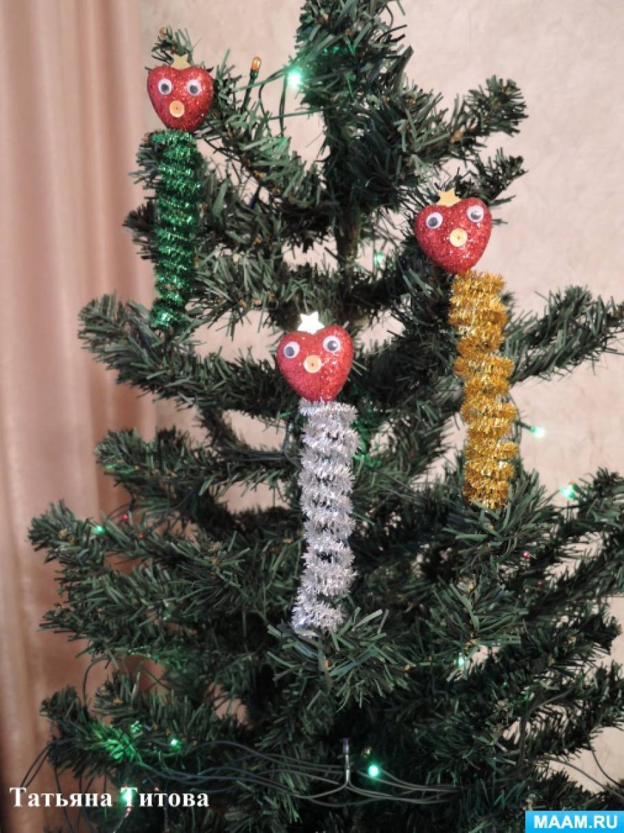 Новогодние Игрушки Сердечки Новогодние Игрушки Сердечки