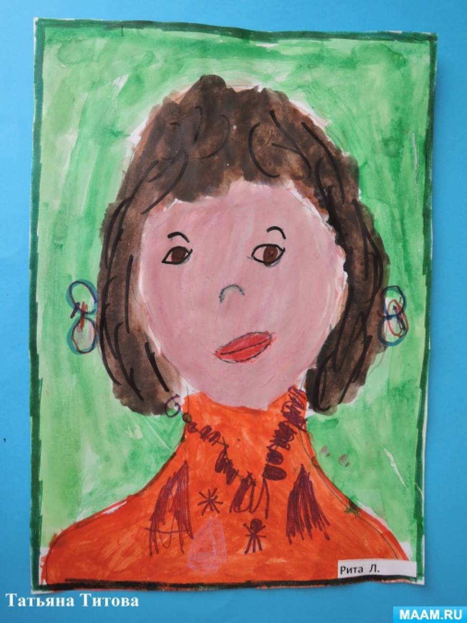 Портрет мамы 8 класс. Портрет мамы. Портрет мамы детский. Портрет мамы 1 класс.
