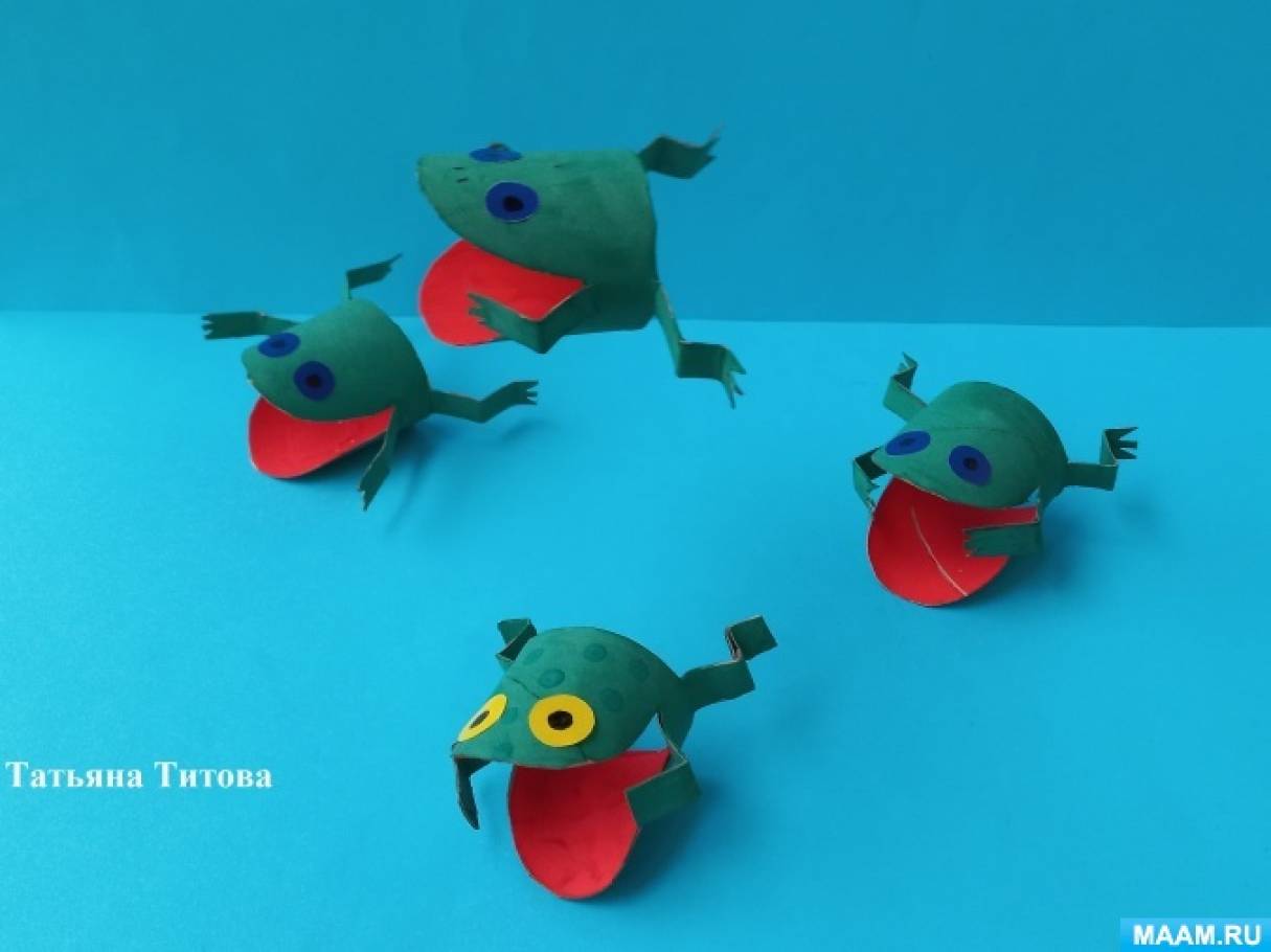 Мастер-класс по изготовлению динамичной игрушки — забавы «Прыгающая лягушка» из бросового материала