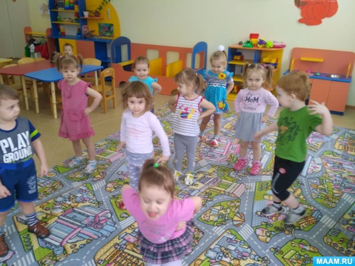 Утренняя гимнастика январь 2 младшая группа