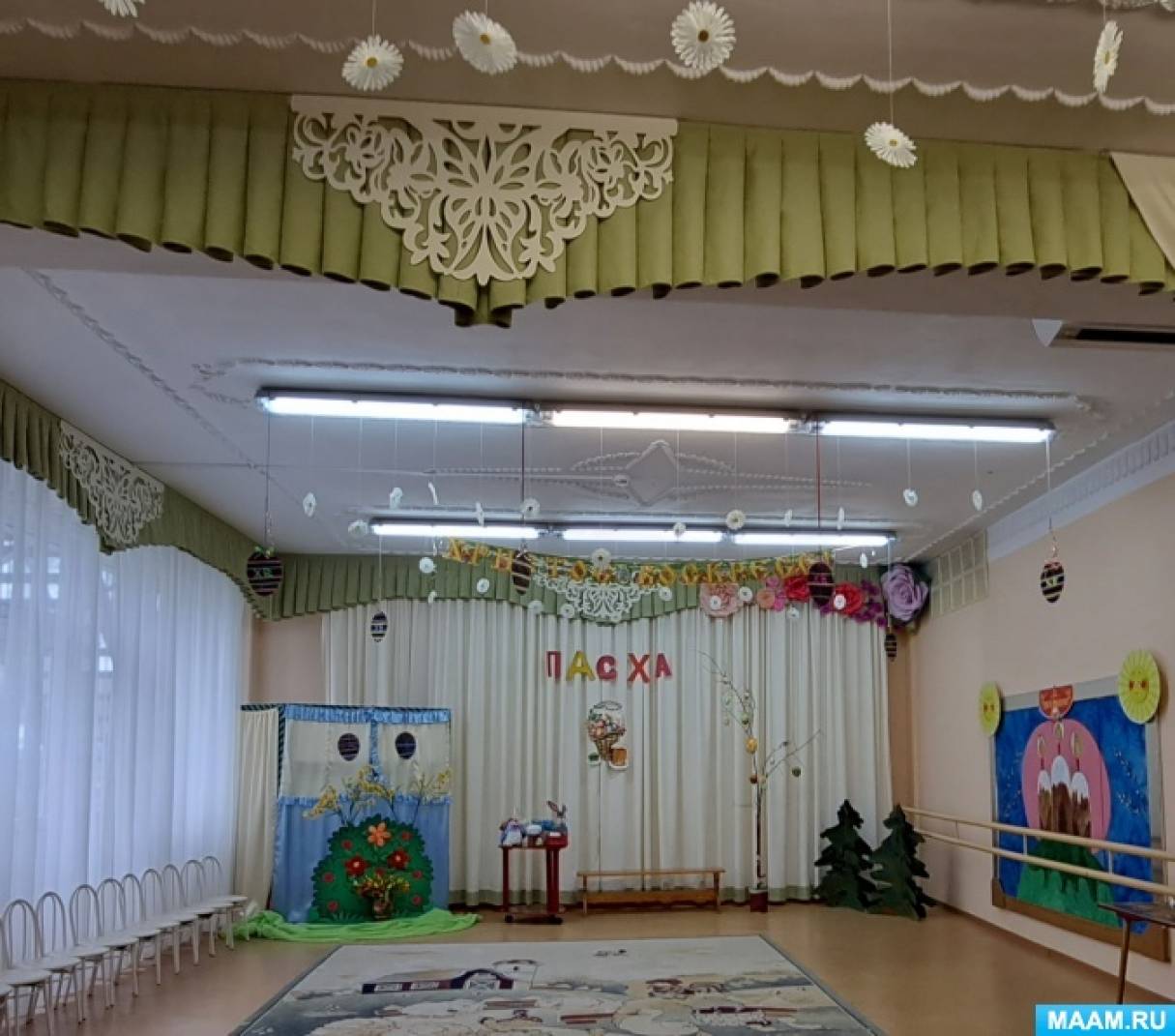 Сценарий праздника Пасхи по мотивам русской народной сказки «Теремок» (средняя группа)