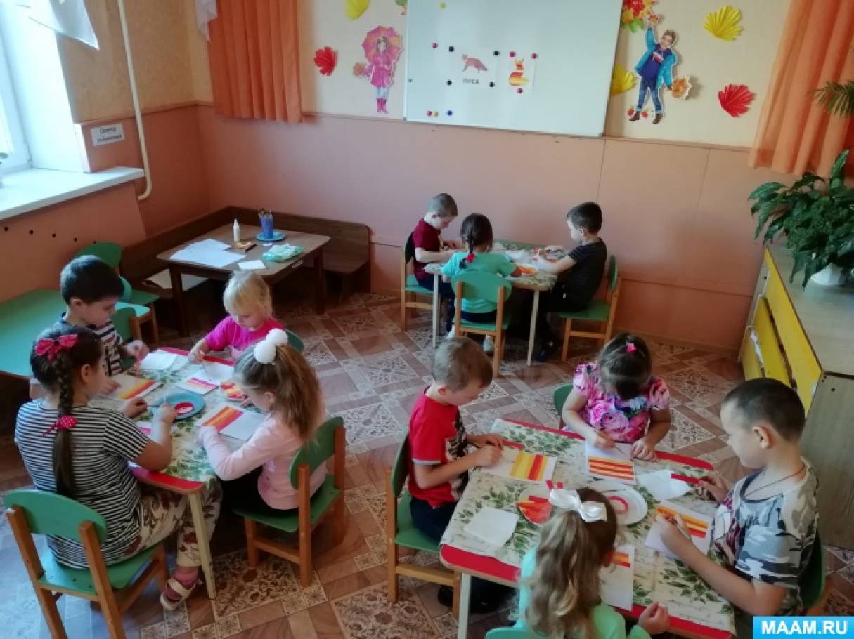 Конспект НОД по аппликации в старшей группе «Осень — рыжая лиса» Фото Конспект НОД по аппликации в старшей группе «Осень — рыжая лиса»