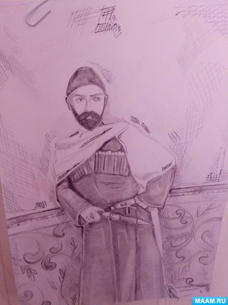Коста хетагуров рисунок