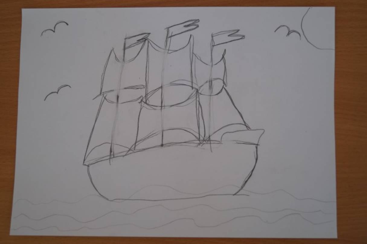 Алые паруса карандашом. Рисунок на 23 февраля корабль. Рисование корабля к 23 февраля в детском саду. Корабль рисунок для детей на 23 февраля. Как нарисовать корабль на 23 февраля.