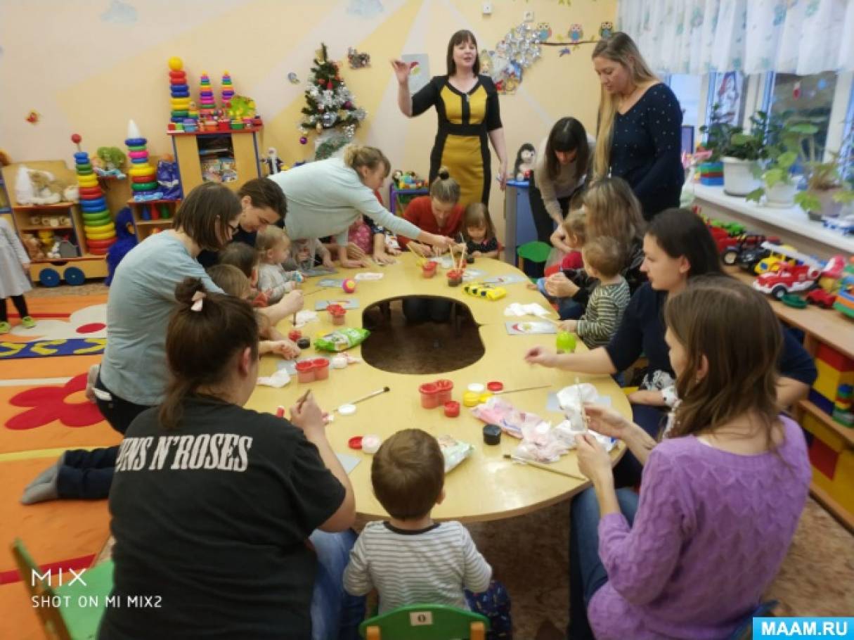 Занятие для детей от 1 до 2 лет в группе кратковременного пребывания  «Добрый Дедушка Мороз»