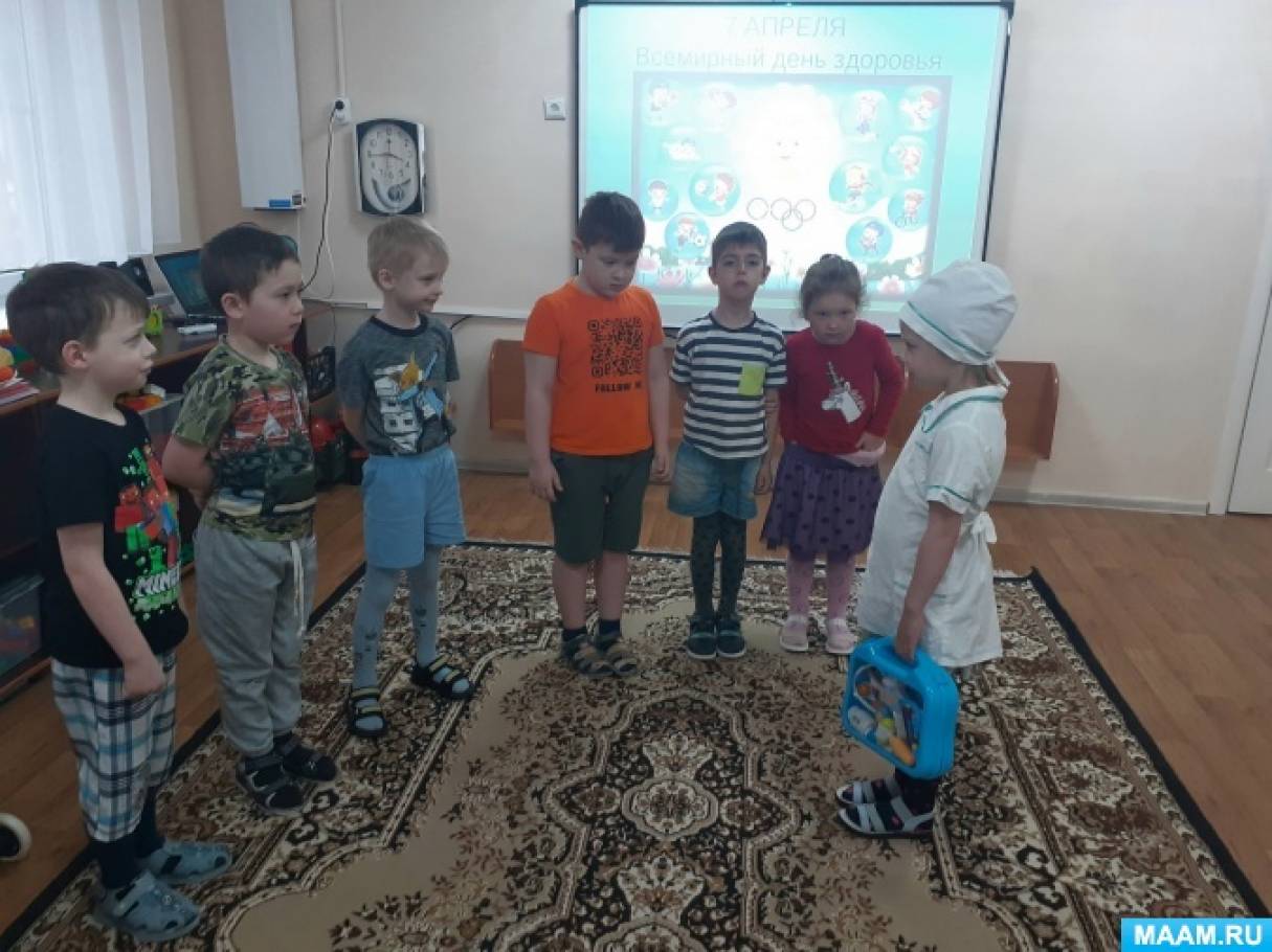 Фотоотчет о мероприятиях в подготовительной группе компенсирующей направленности «День здоровья»
