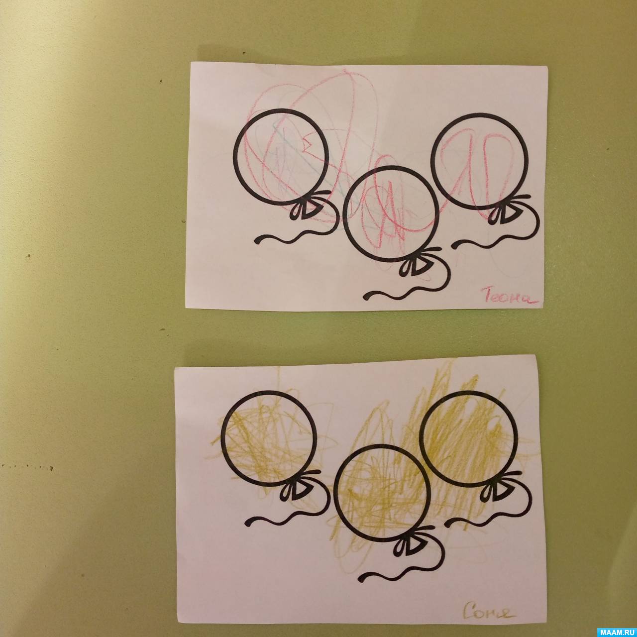 Конспект занятия по рисованию в младшей группе «Воздушные шарики»