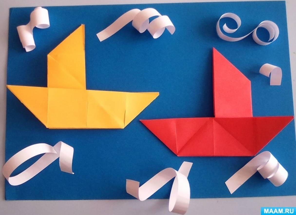 Детский мастер-класс «Парусник» в технике оригами для детей старшего дошкольного возраста. Ко Дню парусников на МAAM