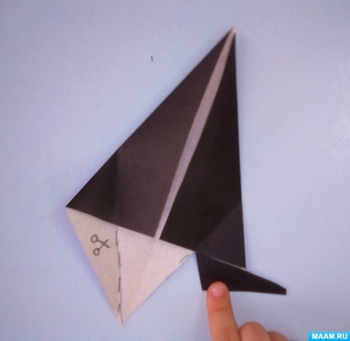 Кратковременная образовательная практика «Создание змеи из бумаги в технике оригами»