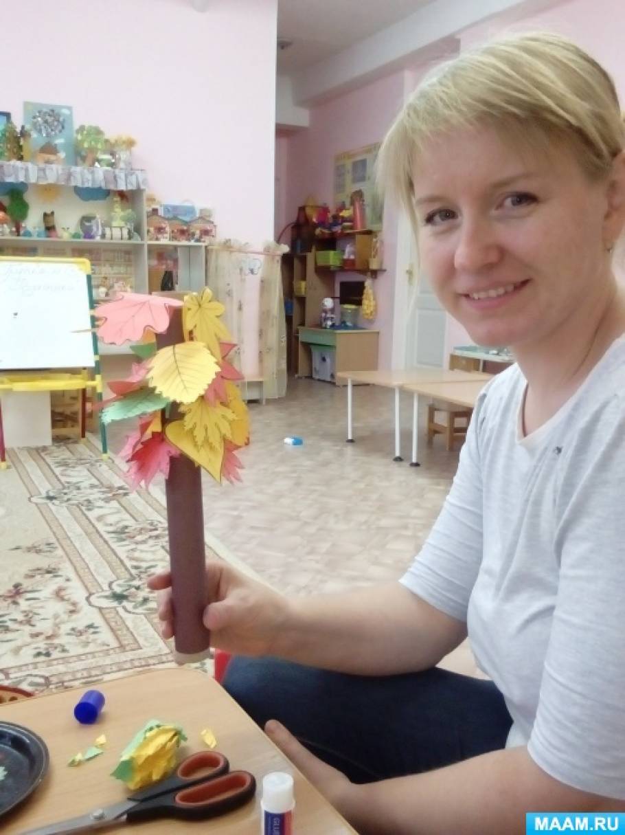 Смотреть фотографию №3 Фото №3 Консультации для родителей аппликации осеннего дерева