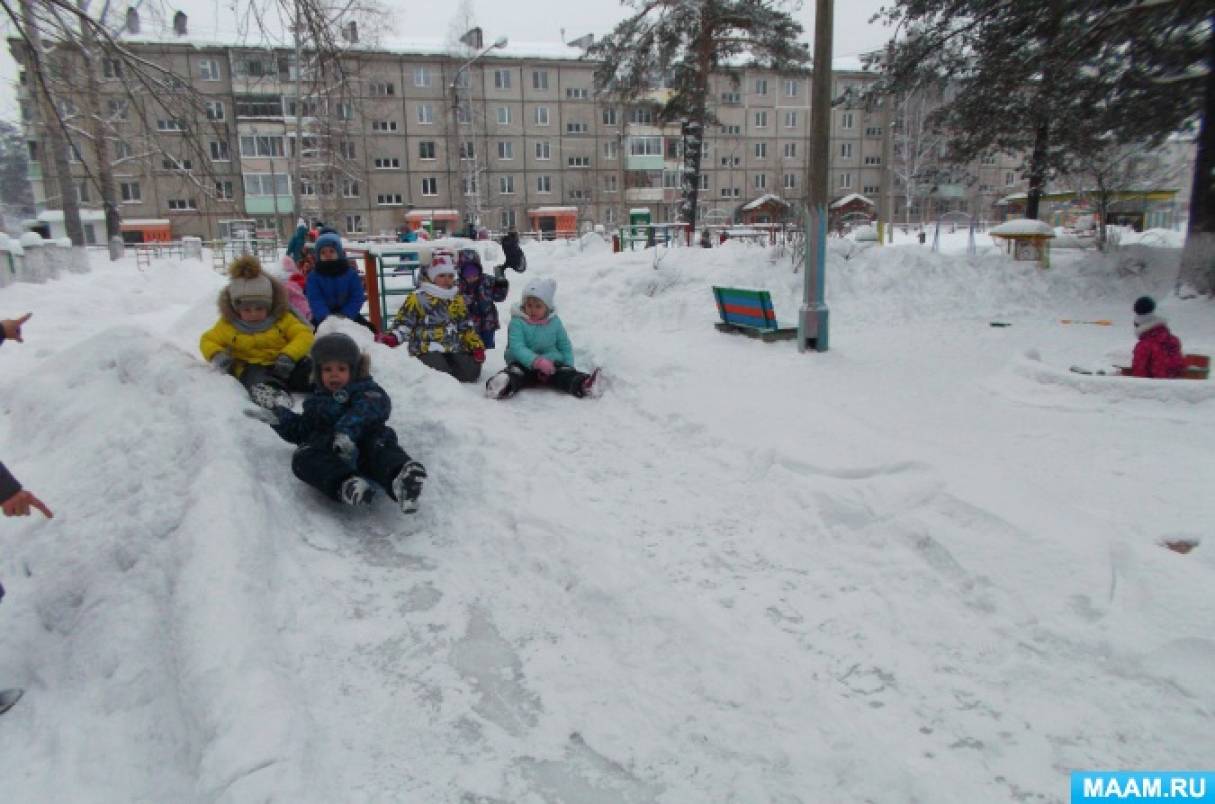 Консультация для родителей «О пользе зимних прогулок с детьми»