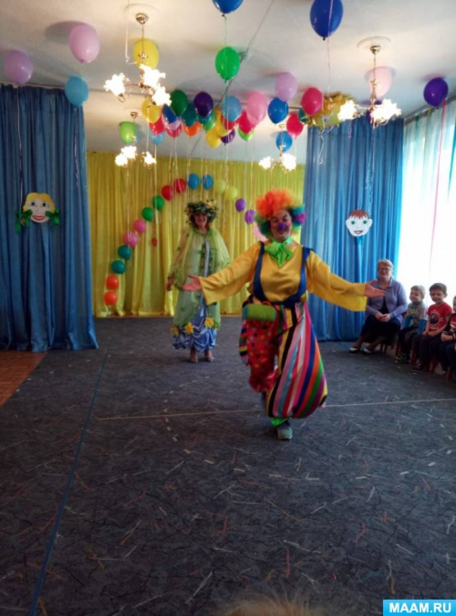 Сценарий клоуна в детском саду