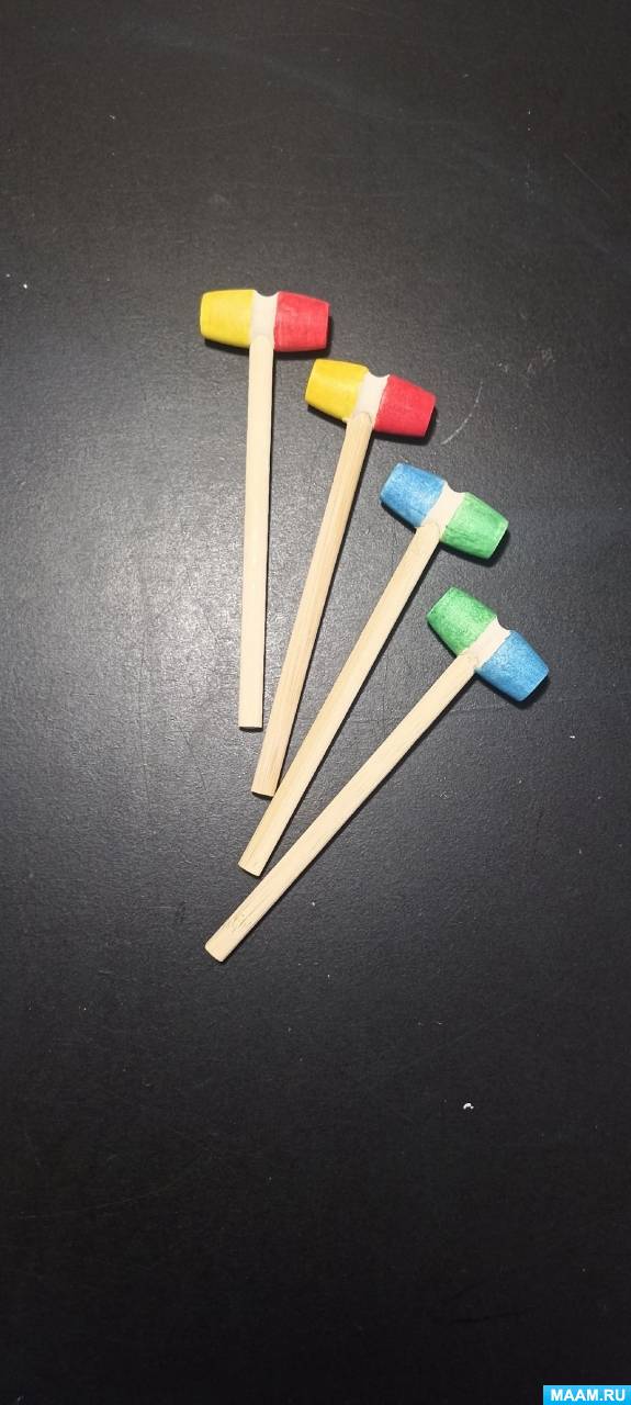 Цветные молоточки как средство для нейроигр (2 фото). Воспитателям ...