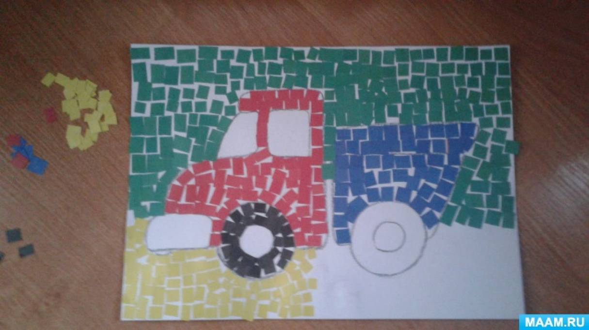 Аппликация мозаика развитие ребенка