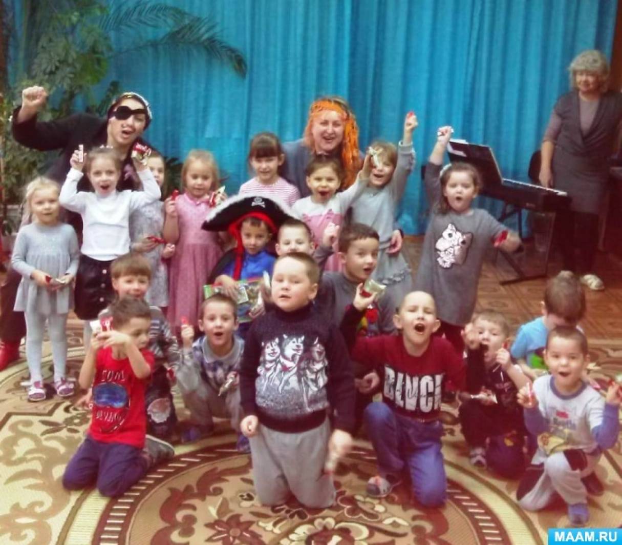 День рождения в детском саду «Путешествие с пиратом» для детей 4–5 лет