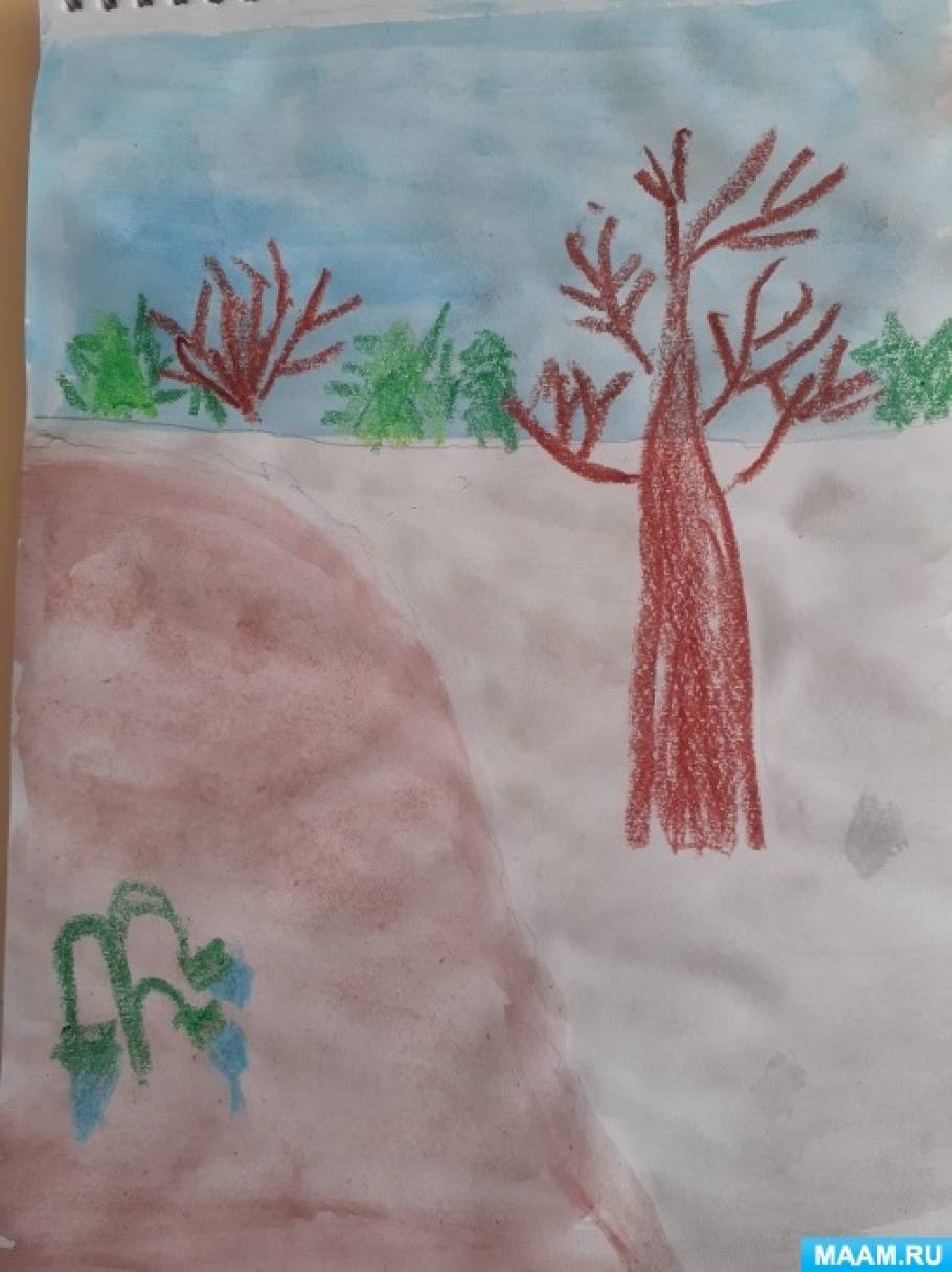 Детский мастер-класс по рисованию «Весенний пейзаж» ко Дню весеннего пейзажа на МAAM