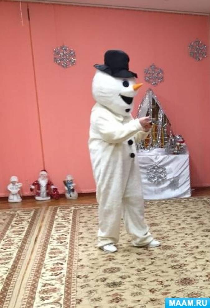 Сценарий музыкального досуга «День Рождения Снеговика» в ГКП детского сада