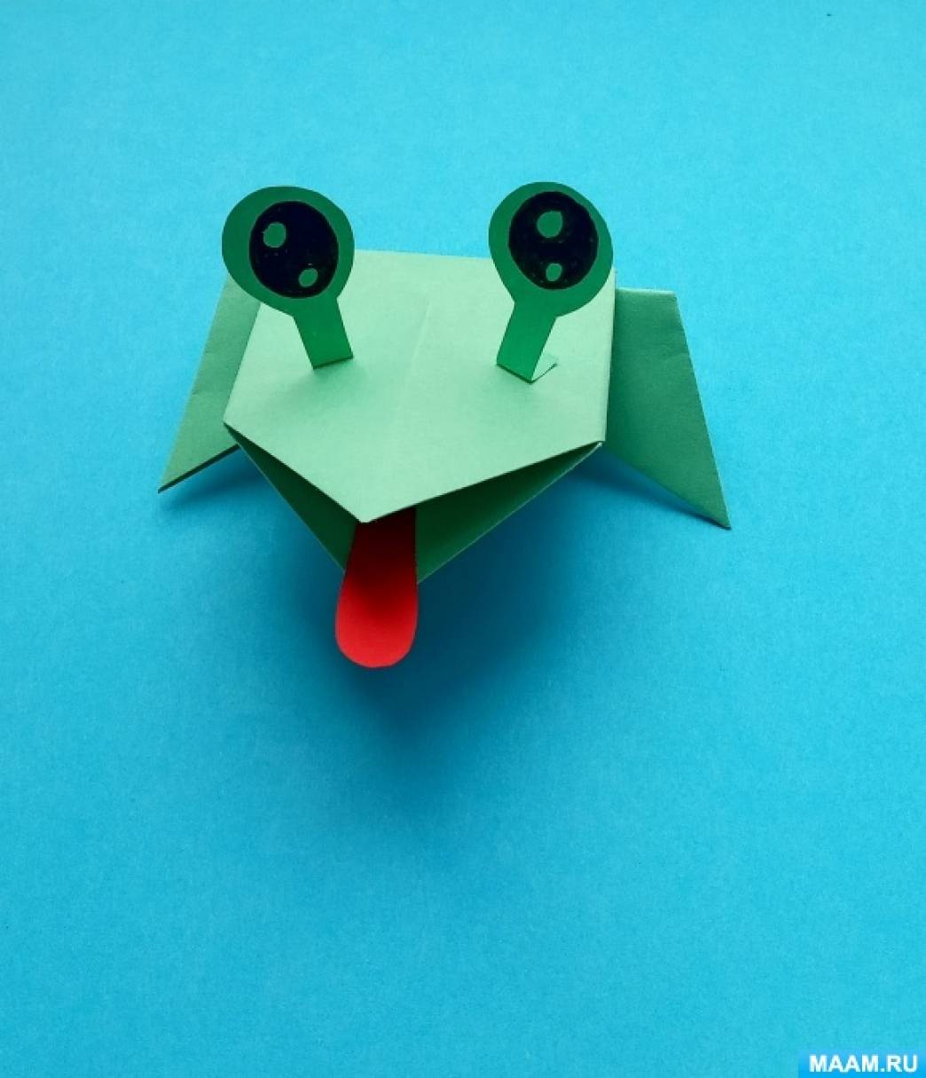Мастер-класс по оригами «Прыгающий лягушонок»
