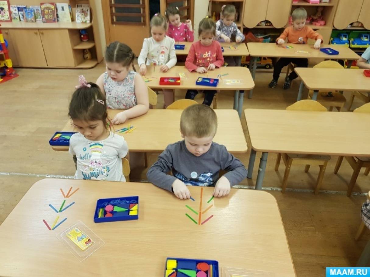 Конструирование из счётных палочек в старшей группе (6 фото ...
