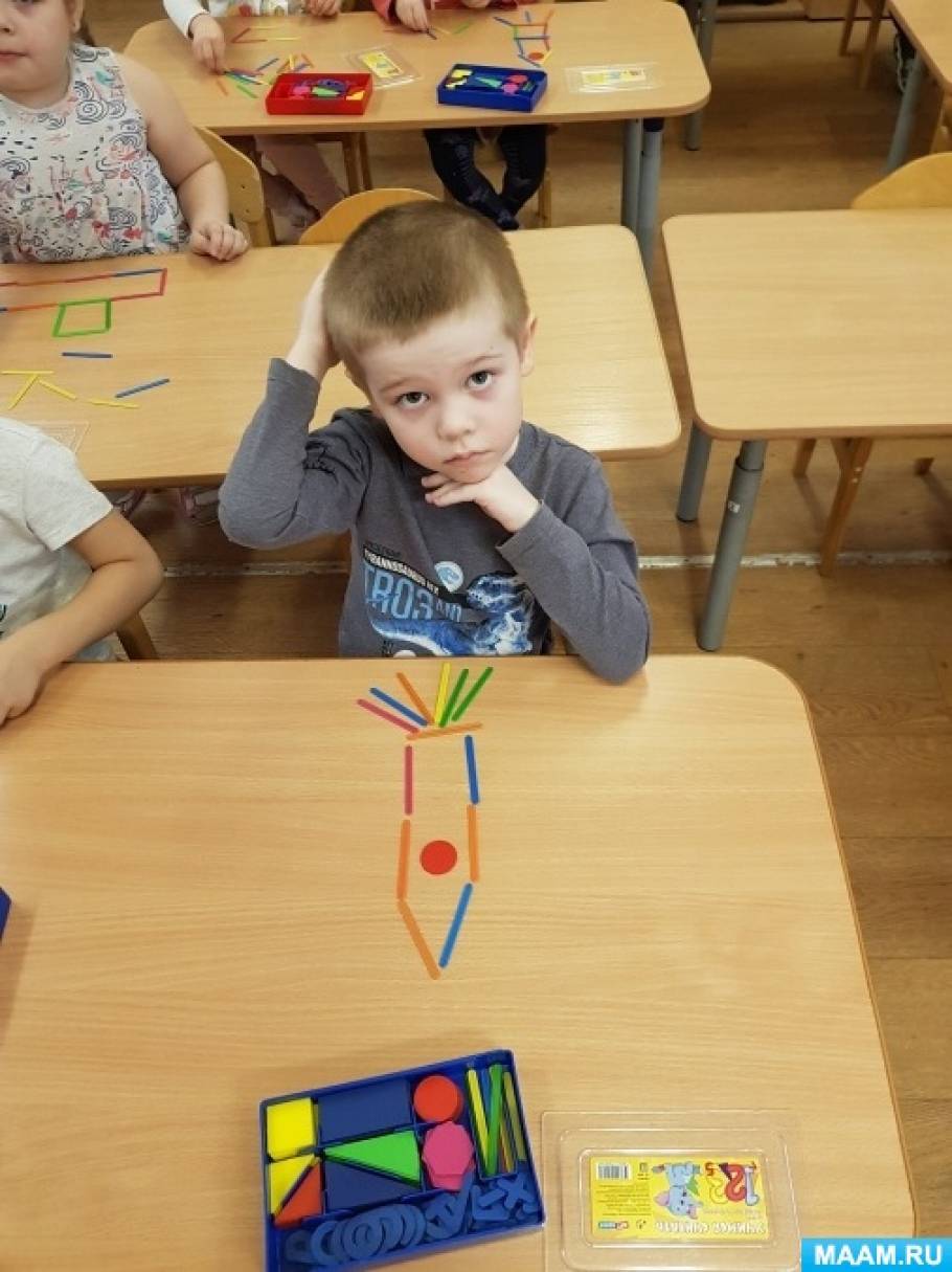 Конструирование из счётных палочек в старшей группе (6 фото ...