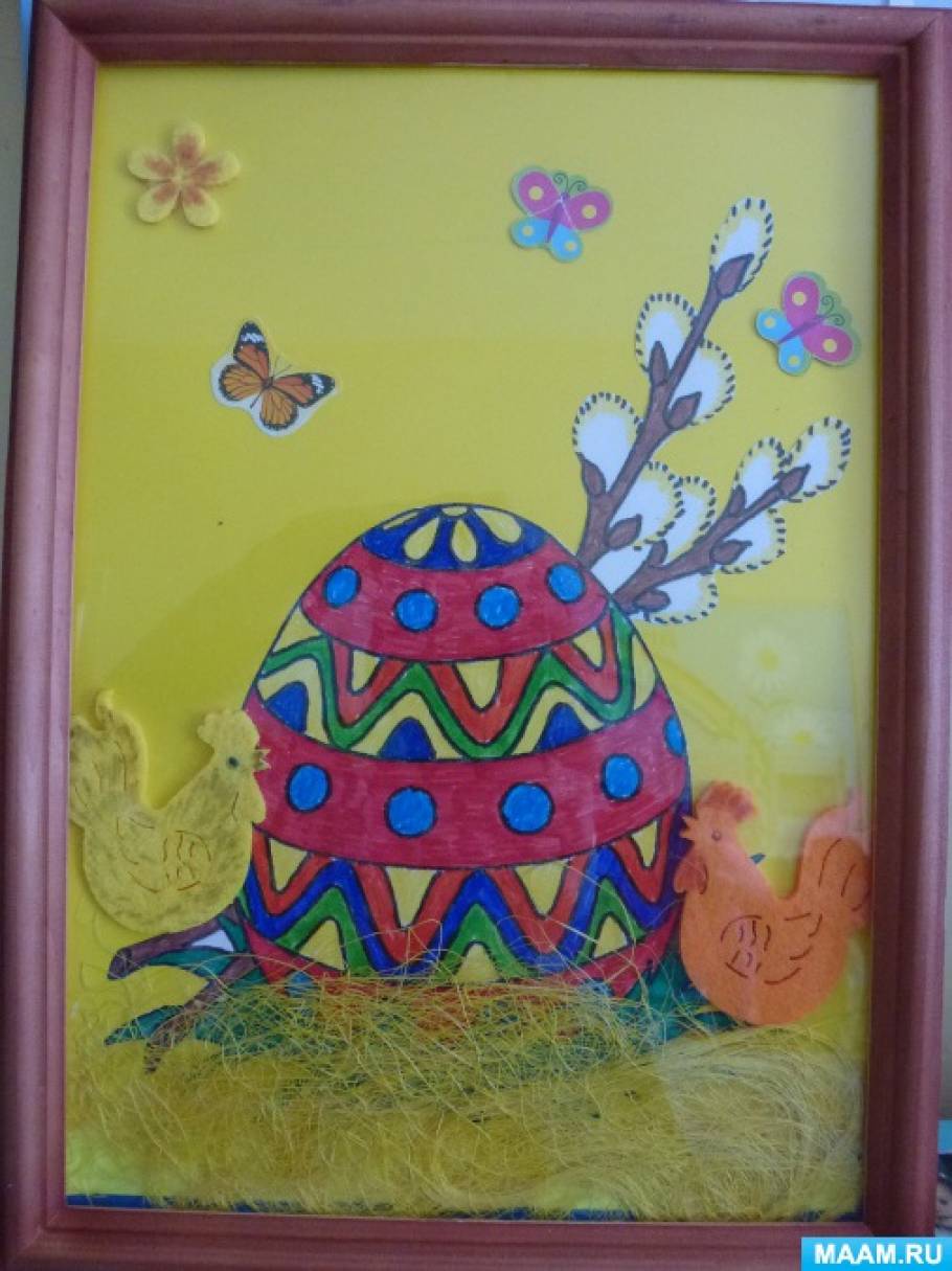 Детские рисунки на тему пасха - 58 фото