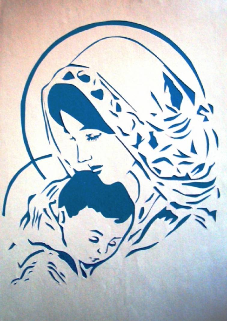 вырезать маму. вырезать маму. трафарет мама с ребенком. открытка для мамы своими руками. вытынанка ко дню матери.