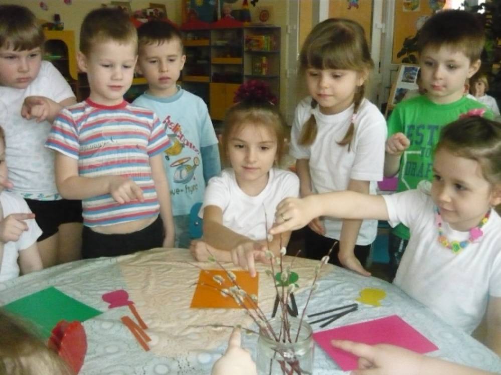 «Веточки вербы». Аппликация Фото «Веточки вербы». Аппликация