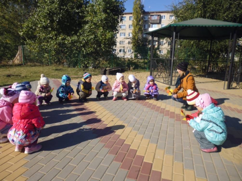 Осенняя прогулка во второй младшей группе «Осень в гости к нам пришла» Фото Осенняя прогулка во второй младшей группе «Осень в гости к нам пришла»