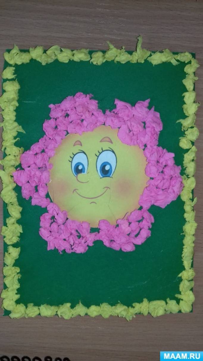 Мастер-класс по выполнению объемной аппликации «Цветочек для мамы» ко Дню 8 марта. Вторая младшая группа