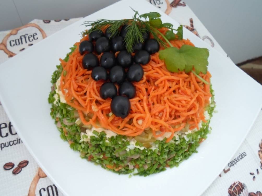 Салат Изабелла с корейской морковью