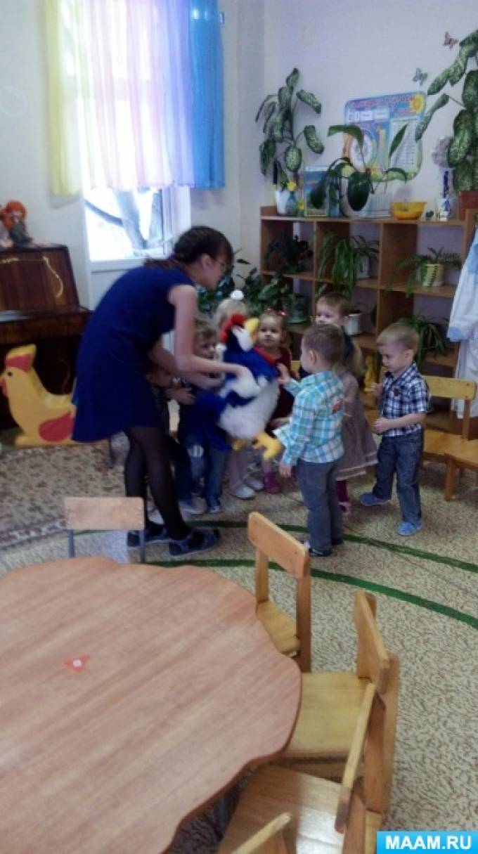 Петушок с ребенком 2 года