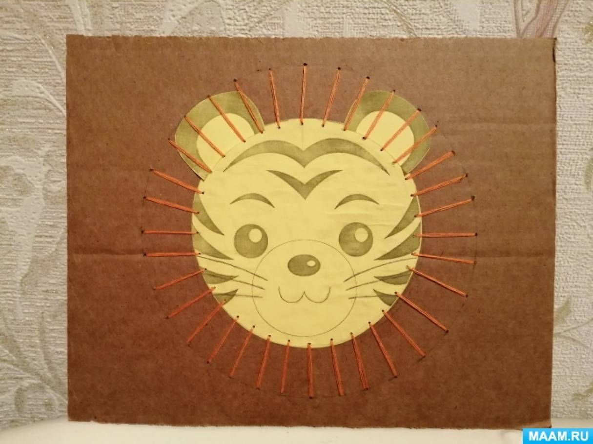 Развитие мелкой моторики дошкольников с помощью аппликации из ниток Фото Развитие мелкой моторики дошкольников с помощью аппликации из ниток