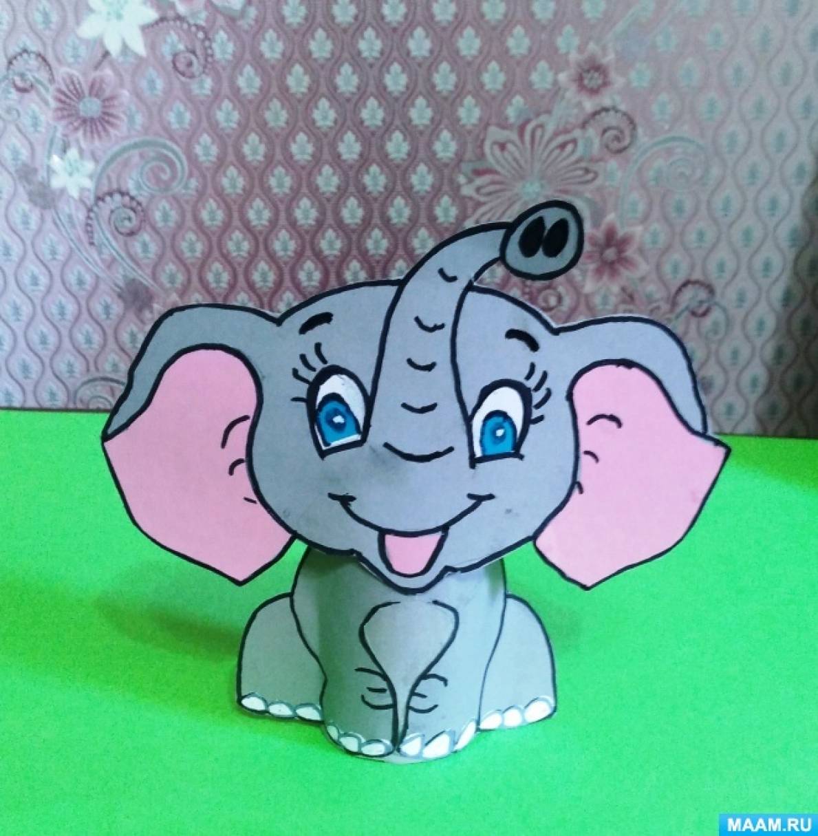 Мастер-класс по изготовлению поделки из туалетной втулки «Добродушный слоник» к Всемирному Дню слонов для детей от 5 лет