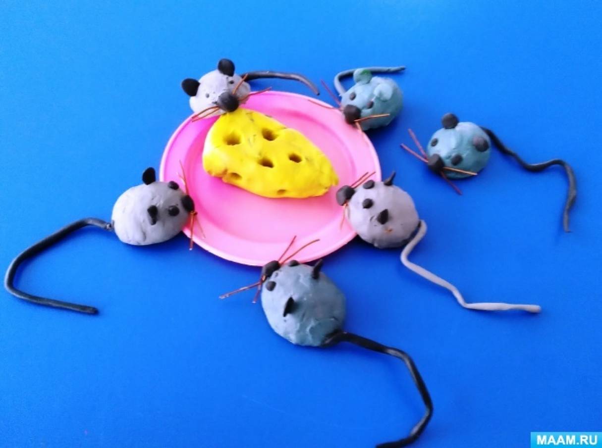 Мастер-класс по лепке «Мышки отмечают свой праздник» с использованием природного материала к Международному Дню Мышек
