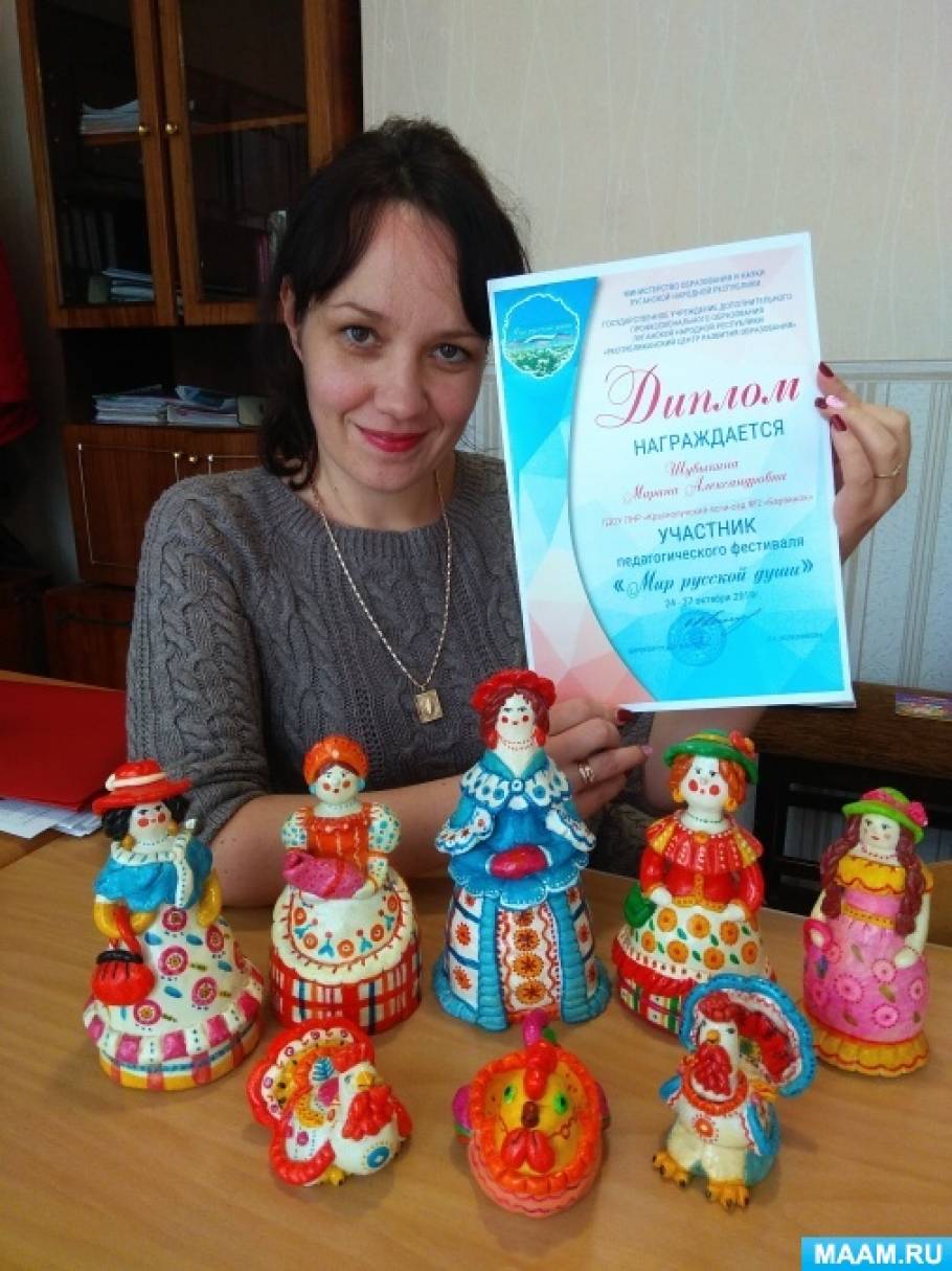 Проект дымковская игрушка из соленого теста