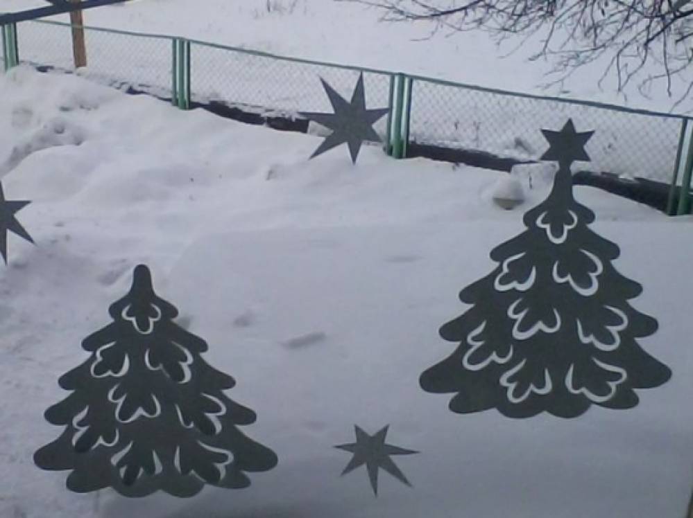 Новогодние окна-2014. Фото Новогодние окна-2014.