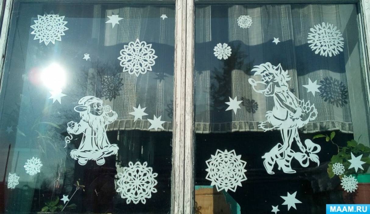 три медведя снежинки