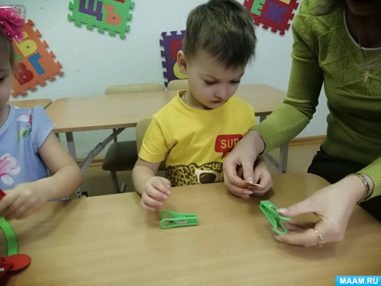 Развивающие игры с прищепками