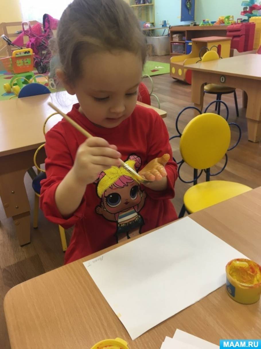 Развитие ребенка с помощью пальчикового рисования