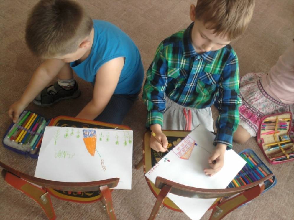 «Как мы рисовали песенку» Фотоотчет о музыкальном занятии в детском саду