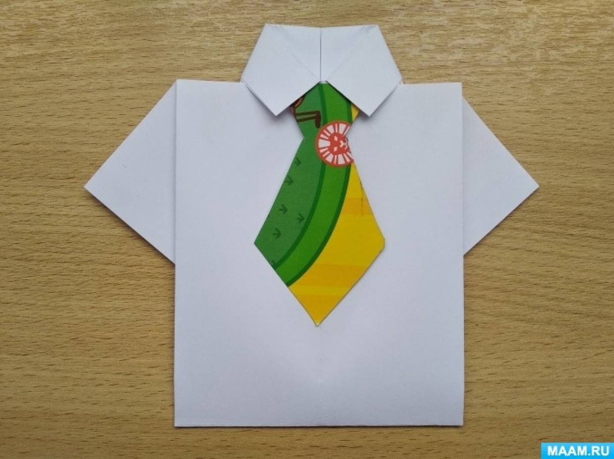 Сделать галстук из бумаги на 23 февраля. Рубашка для папы на 23 февраля в детском саду. Оригами рубашка для папы. Оригами рубашка для папы старшая группа. Оригами рубашка на 23 февраля.