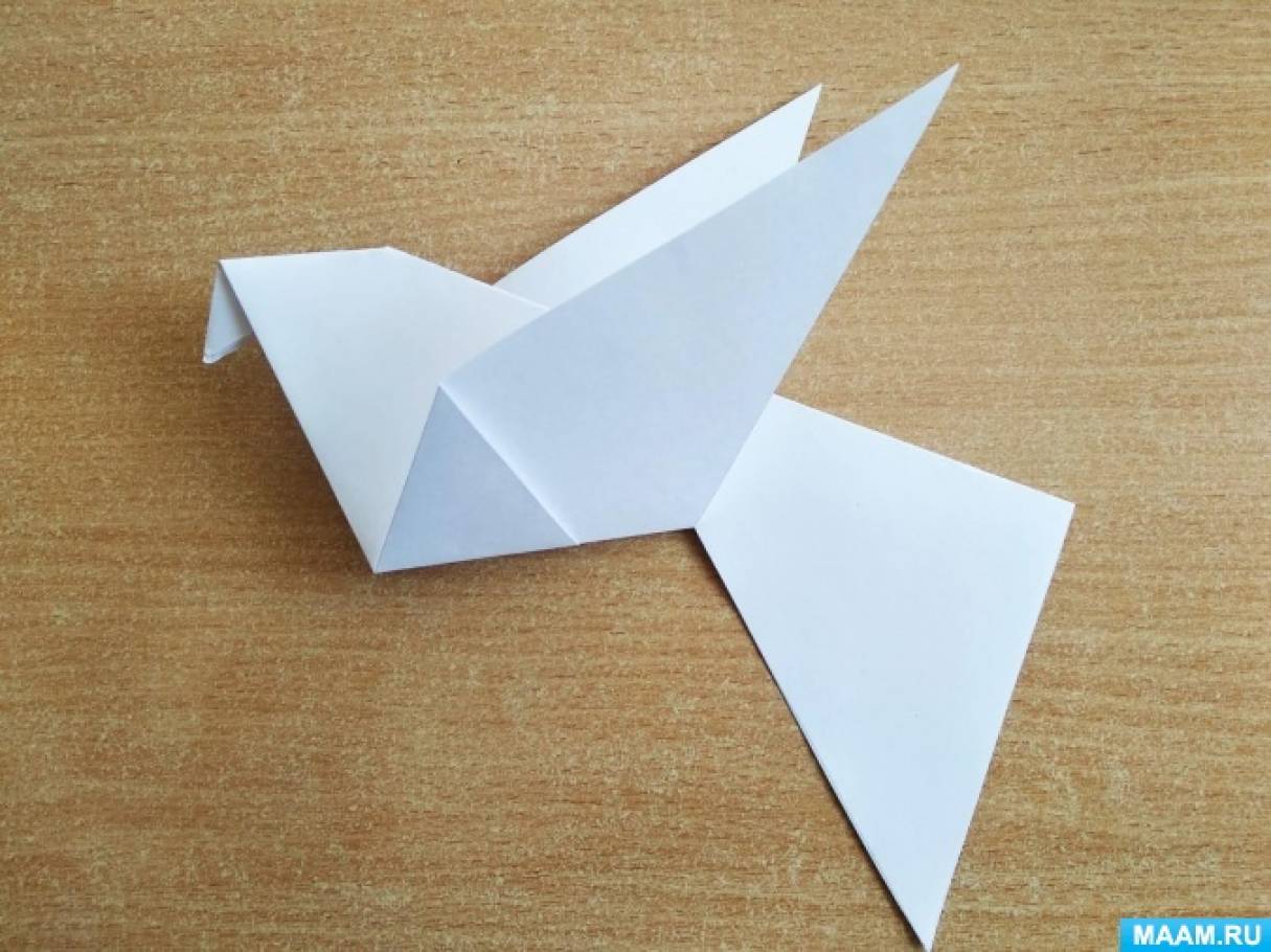 голубь из бумаги оригами пошагово | Рукоделие и мода