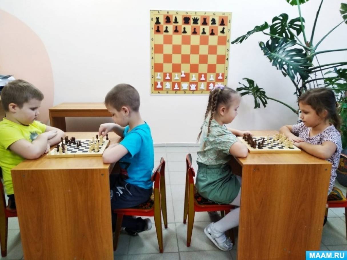 Фотоотчет о работе шахматного кружка для старших дошкольников