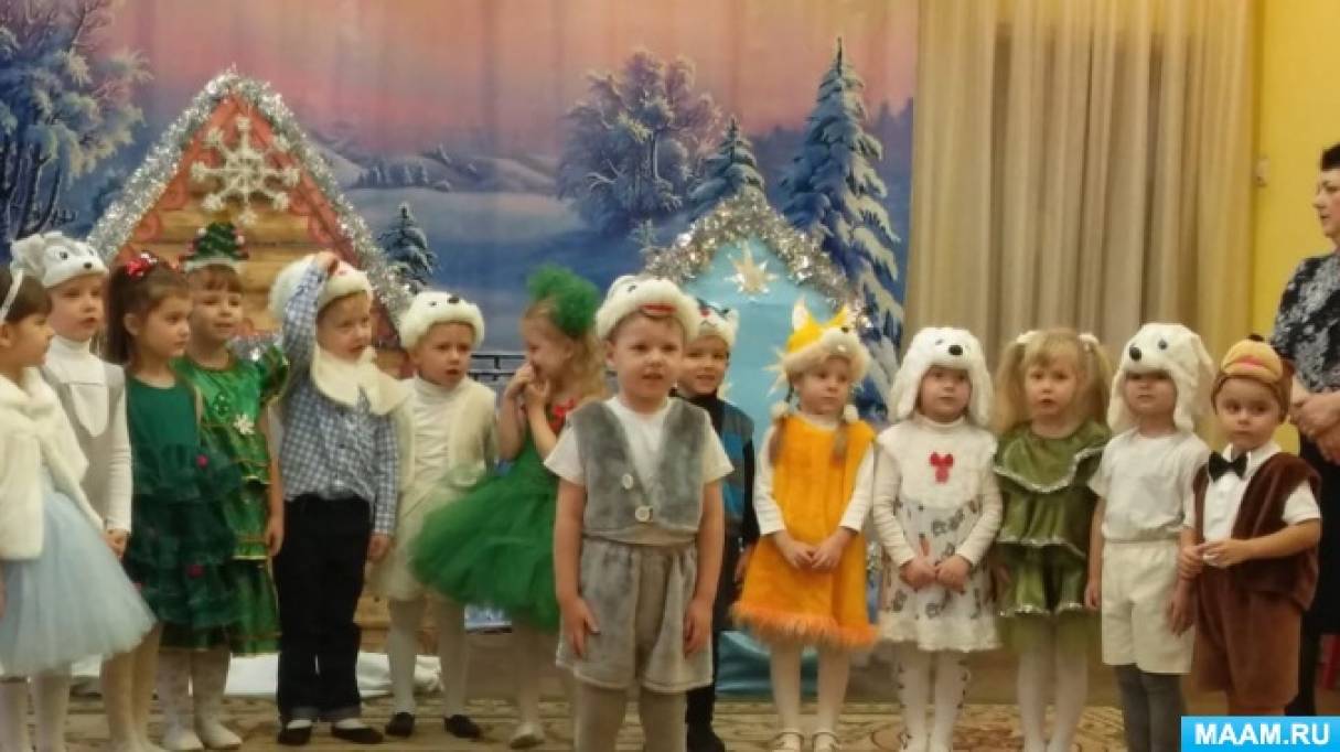 Волк И Зайчата Новогодний Волк И Зайчата Новогодний