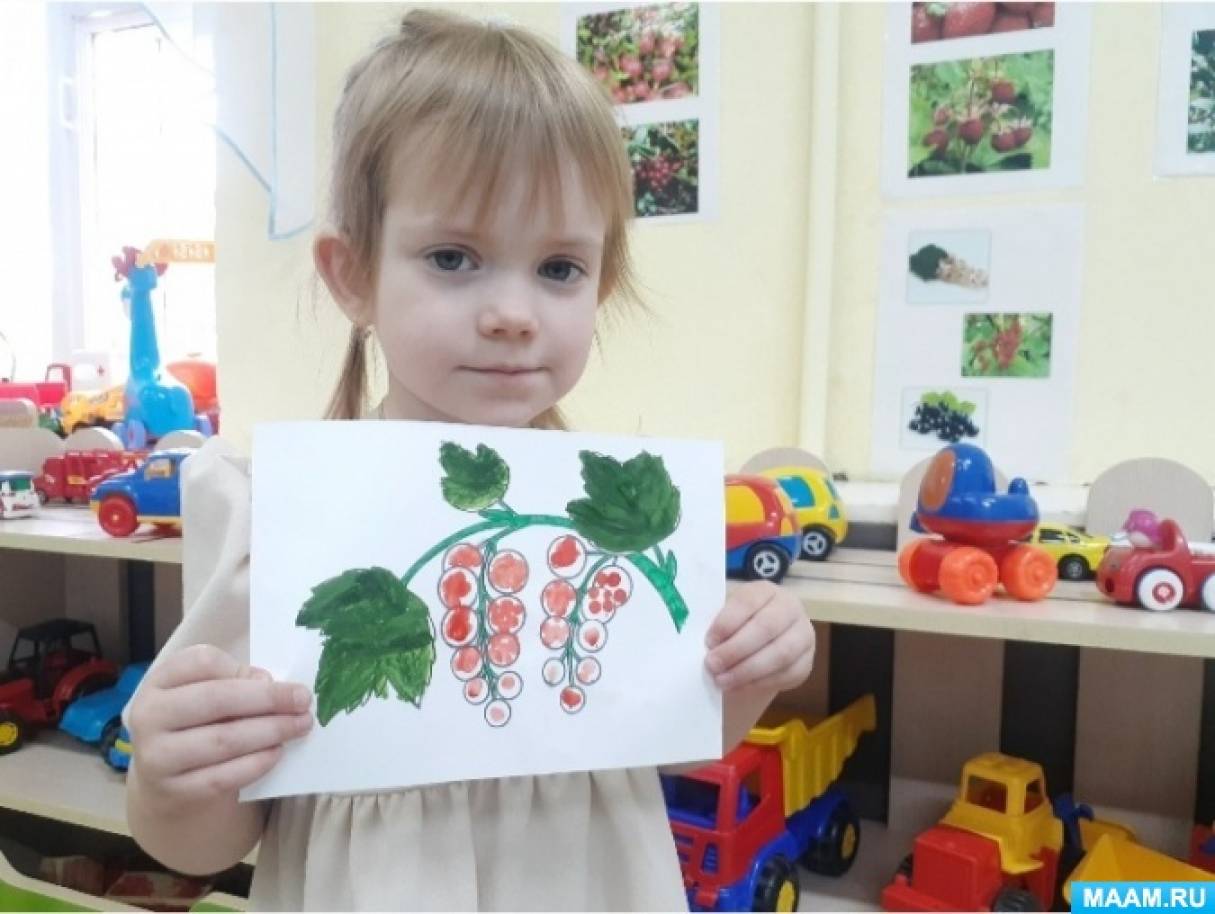 Рисование 2 младшая группа смородина