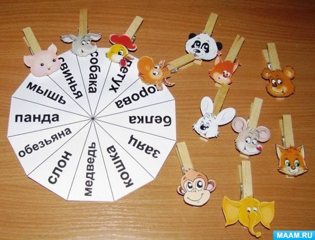 Дидактическая игра с прищепками для детей младшей группы своими руками