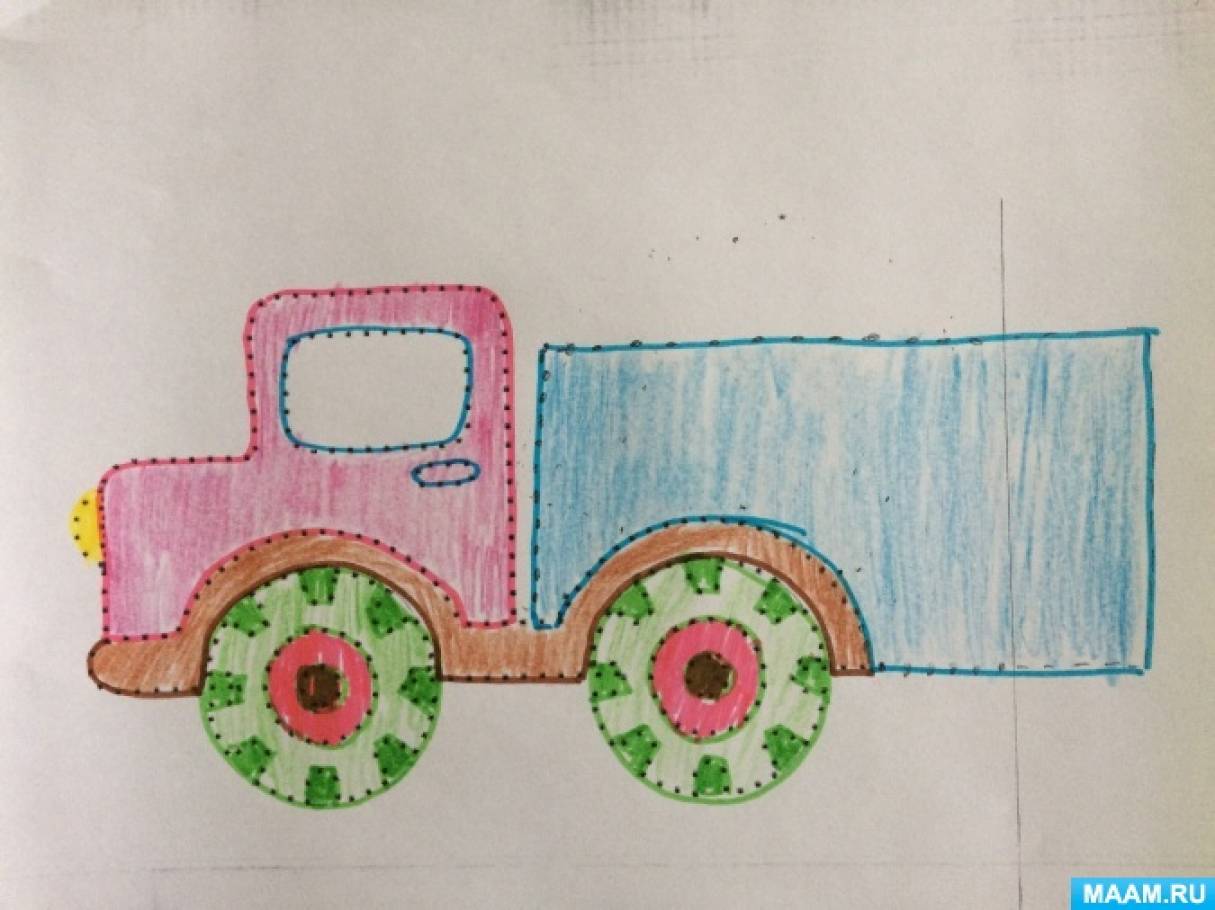 Машина любимая игрушка. Рисование в старшей группе грузовой автомобиль. Рисование автомобиль в старшей группе. Рисование грузовик в средней группе. Рисование машинка в средней группе.