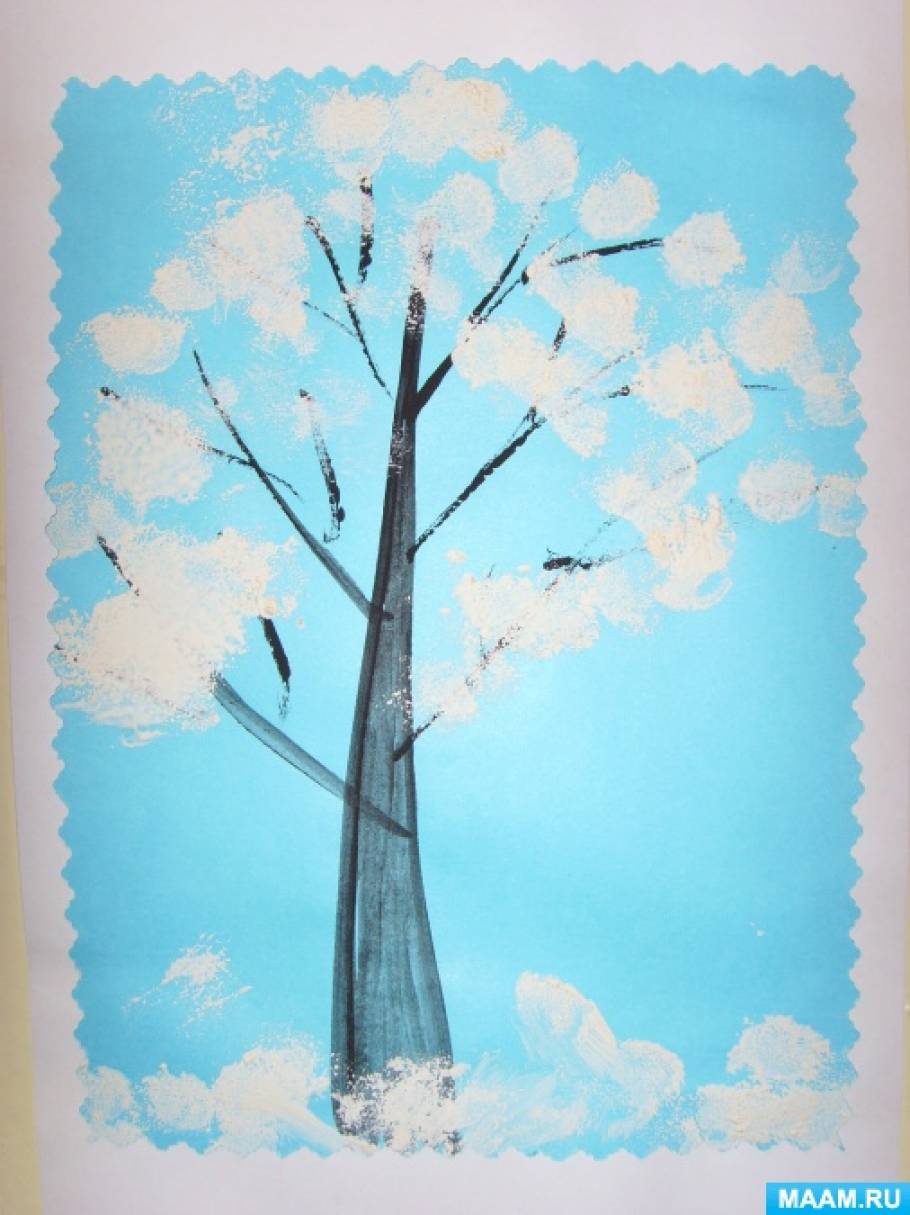 Деревья в снегу вторая младшая группа. Рисование «деревья в инее» (т. с. Комарова, стр. 91). Рисование: «зимнее дерево» (т. Комарова, с.73). Рисование зимнее дерево в средней группе. Рисование деревья зимой.