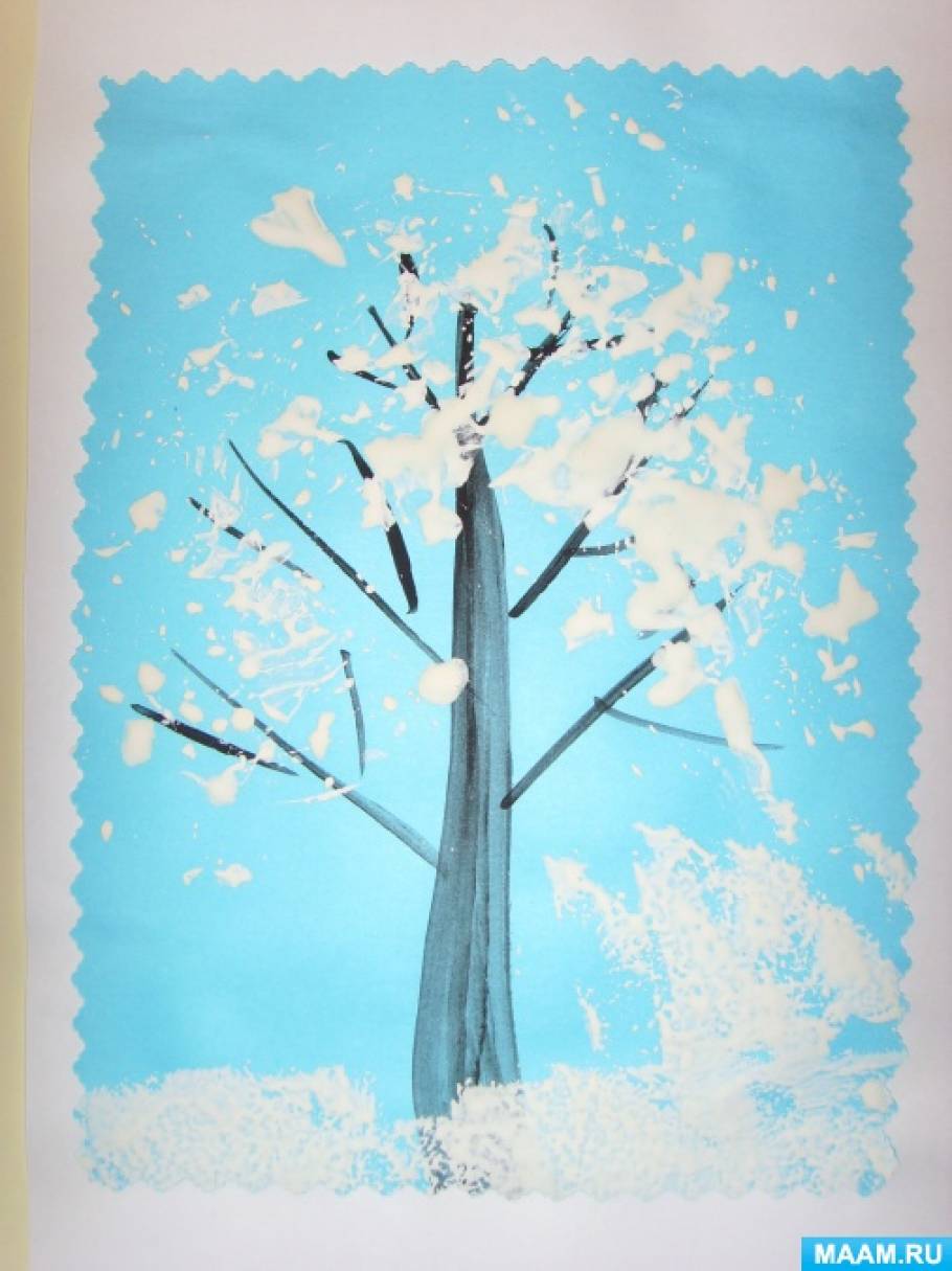 Деревья в снегу вторая младшая группа. Рисование «деревья в инее» (т. с. Комарова, стр. 91). Рисование зимнее дерево в средней группе. Деревья в снегу рисование. Рисование деревья зимой в средней группе.