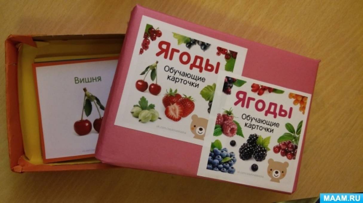 Дидактическое пособие «Обучающие карточки для малышей. Фрукты, овощи, ягоды»